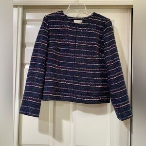 Talbots Factory Navy Rainbow‎ Confetti Tweed
Jacket Size 12